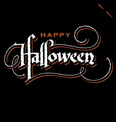 HALLOWEEN hand lettering vector image