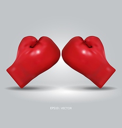 Red boxing gloves vector image