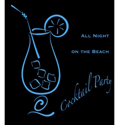 Cocktail party vector image
