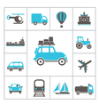 Transport icons vector image