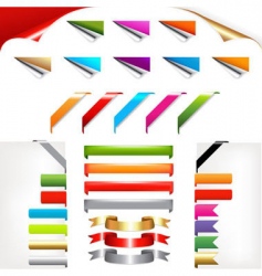 Ribbons vector image