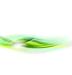 Abstract shape green vector image