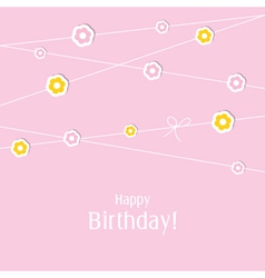 Birthday greeting card vector image