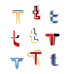 Alphabet symbols and elements vector image