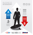 Infographics Business and financial concept vector image