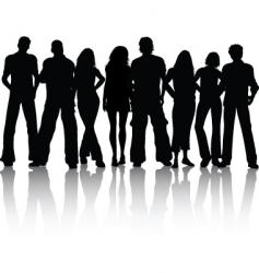 Crowd of people vector image