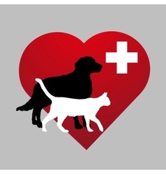 Zoo vet emblem vector image