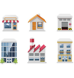 Real estate icons vector image