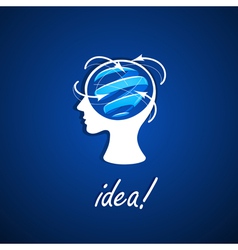 Business icon idea vector image