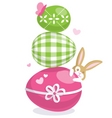Easter card vector image