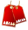 Christmas gift tags vector image