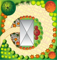 Landscape plan vector image