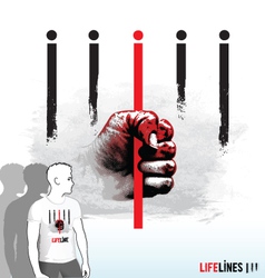 Lifelines vector image