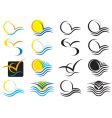Summer icons vector image