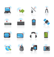 Wireless and technology icons vector image