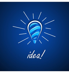 Light bulb idea vector image