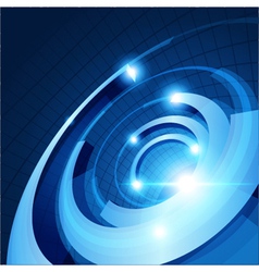 Abstract 3d circle rings backgound vector image