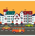 Cityscape with road transport Cityscape with road transport vector image