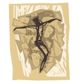 Jesus crucified vector image