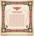Medieval frame vector image