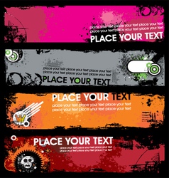 Grunge banners vector image