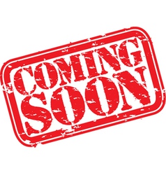 Coming soon stamp vector image