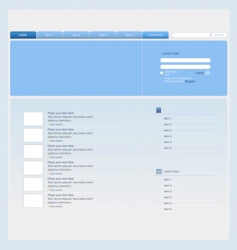 Website design template Website design template vector image