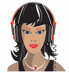 DJ music vector image