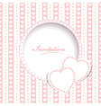 Wedding greetings or invitation card vector image
