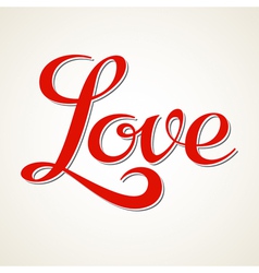 Love hand lettering vector image