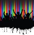 Grunge audience vector image