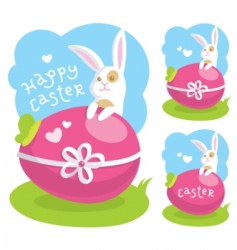 Easter greeting card vector image