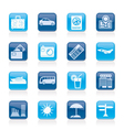Travel and vacation icons vector image