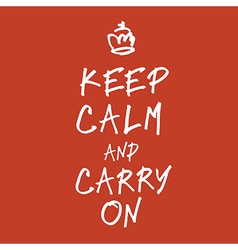 Keep calm handwritings vector image