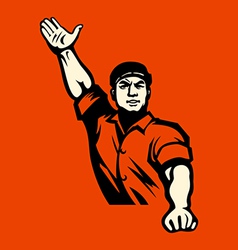 Communist worker vector image