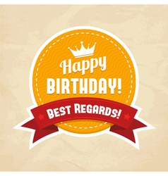 For happy birthday card vector image
