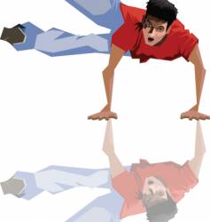 Break dance vector image
