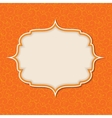 Frame in retro vintage seamless background vector image