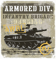 Military tank vector image