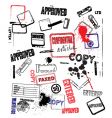 Office stamps vector image