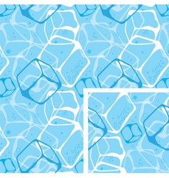 Seamless background ice cubes vector image