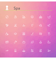 Spa Line Icons vector image