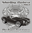 Shelby Cobra 1963 vector image
