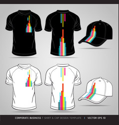 T-shirt and cap Design Template vector image