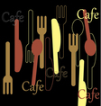Cafe pattern vector image