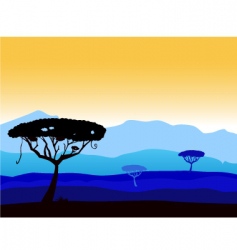 Safari background vector image