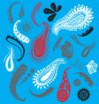 Paisley design elements vector image