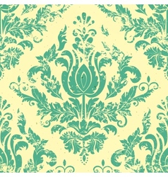 Vintage damask seamless pattern vector image