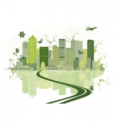 Cityscape background urban art vector image