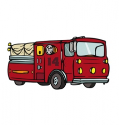 Firetruck vector image